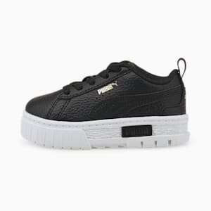 Mayze Lth Alternative Closure Babies' Trainers, Puma Black-Puma Team Gold, extralarge-GBR