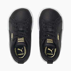 Mayze Leather Toddler Shoes, Puma Black-Puma Team Gold, extralarge