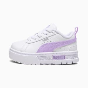 Mayze Lth Alternative Closure Babies' Trainers, PUMA White-Vivid Violet, extralarge-GBR