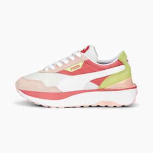 Cruise Rider Peony Girls Sneakers, PUMA White-Loveable-Lily Pad