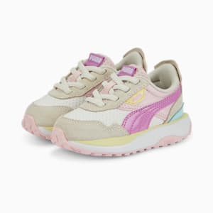 Cruise Rider Peony Toddler's Shoes, Marshmallow-Mauve Pop