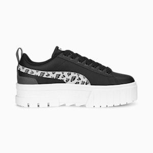 Tenis juveniles Mayze Wild, PUMA Black-Cool Dark Gray