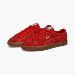 Suede VTG Hairy Suede Men's Sneakers, Burnt Red-Gum