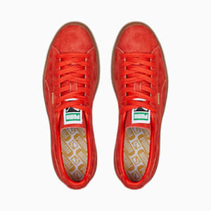 Suede VTG Hairy Suede Men's Sneakers, Burnt Red-Gum