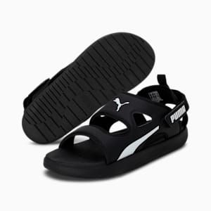 SOFTRIDE Vibe Men's Sandals, Puma Black-Puma White, extralarge-IND