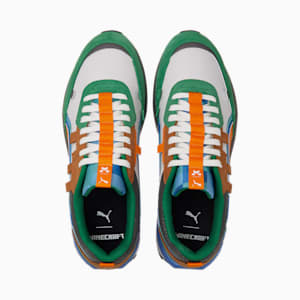 PUMA x Minecraft City Rider Unisex Sneakers, Amazon Green-Vibrant Orange, extralarge-IND