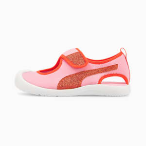キッズ ガールズ プーマ アクアキャット グリッツ サンダル 17-21cm, PRISM PINK-Firelight