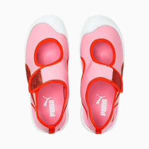 キッズ ガールズ プーマ アクアキャット グリッツ サンダル 17-21cm, PRISM PINK-Firelight