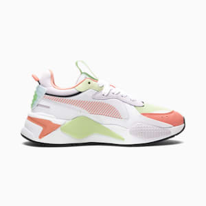 RS-X Mismatched Women's Sneakers, Puma White-Peach Pink-Butterfly, extralarge