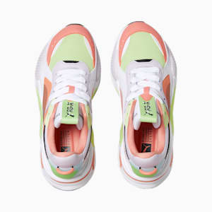 RS-X Mismatched Women's Sneakers, Puma White-Peach Pink-Butterfly, extralarge