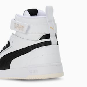 RBD Game Unisex Sneakers, Puma White-Puma Black-Puma Team Gold, extralarge-IND