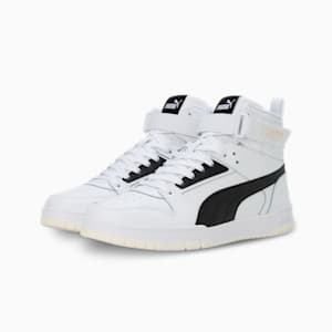 RBD Game Unisex Sneakers, Puma White-Puma Black-Puma Team Gold, extralarge-IND