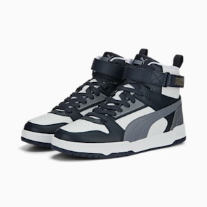 RBD Game Sneakers, PUMA White-Gray Tile-Parisian Night-PUMA Gold