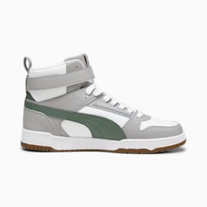 RBD Game Unisex Sneakers, PUMA White-Eucalyptus-Concrete Gray-PUMA Gold, extralarge-IND