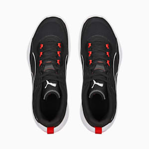 Playmaker Unisex Sneakers, Jet Black-Jet Black-Puma White-High Risk Red