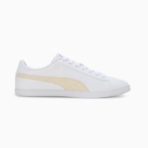 Vikky Lo Pro Women's Sneakers, PUMA White-Alpine Snow-PUMA Gold, extralarge-IND