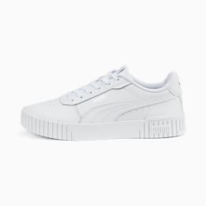 ウィメンズ プーマ キャリーナ 2.0 スニーカー, Puma White-Puma White-Puma Silver, extralarge-JPN