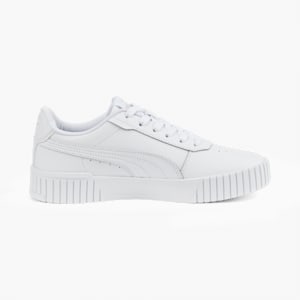 ウィメンズ プーマ キャリーナ 2.0 スニーカー, Puma White-Puma White-Puma Silver, extralarge-JPN