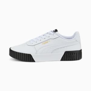 Carina 2.0 Women's Sneakers, Puma White-Puma White-Puma Team Gold-Puma Black, extralarge-IND