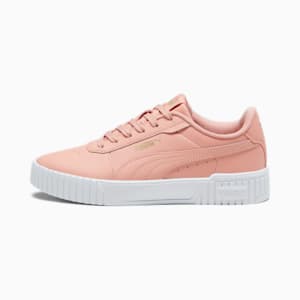 Carina 2.0 Women's Sneakers, Poppy Pink-PUMA Gold-Matte Puma Gold-PUMA White, extralarge-IND