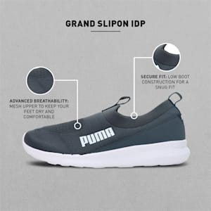 Grand Slipon Men's Sneakers, Dark Slate-PUMA White, extralarge-IND