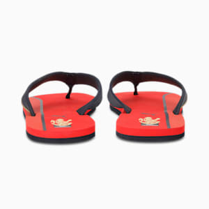 PUMA x Royal Challengers Bangalore Men's Fanwear Flip Flops, Flame Scarlet-Navy Blazer-Puma Team Gold-Puma White