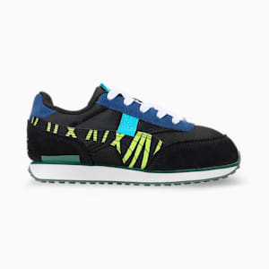 Future Rider Small World Kid's Sneakers, Puma Black-Lime Squeeze, extralarge-IND