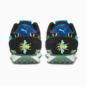 Future Rider Small World Toddlers' Shoes, Puma Black-Lime Squeeze