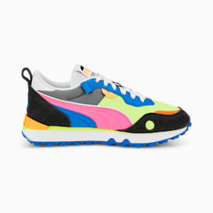 Rider FV Future Vintage Sneakers Youth, Lime Squeeze-Puma Black-Puma Royal