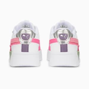 Cali Dream Boho Gleam Little Kids' Sneakers, Puma White-Fiery Coral-Dusty Green, extralarge