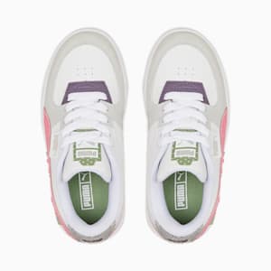 Zapatos deportivos Cali Dream Boho Gleam para niños, Puma White-Fiery Coral-Dusty Green, extralarge