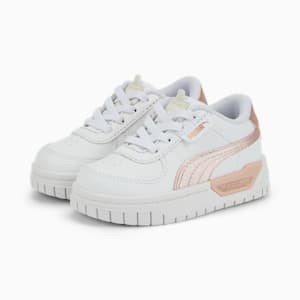 Zapatos deportivos de cierre alternativo Cali Dream Shiny Pack para bebés, Puma White-Rose Gold, extralarge