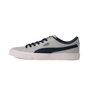 ユニセックス スケートボード スウェード ニトロ スニーカー, Platinum Gray-Parisian Night-Puma White