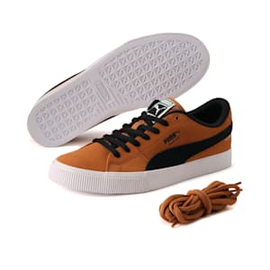 ユニセックス スケートボード スウェード ニトロ スニーカー, Desert Tan-Puma Black-Puma White