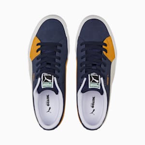 ユニセックス スケートボード スウェード ニトロ スニーカー, Peacoat-Puma White-Honey Mustard