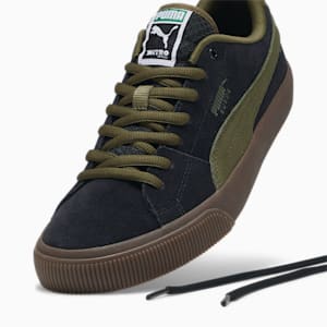 ユニセックス スウェード スケート ニトロ スニーカー, PUMA Black-Olive Drab, extralarge-JPN