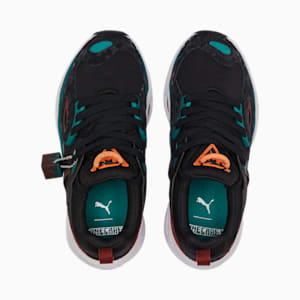 Chaussures PUMA x MINECRAFT TRC Blaze, jeunes, Puma Black-Teal Green