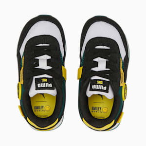 PUMA x SMILEYWORLD Future Rider Toddlers' Shoes, Puma Black-Puma White-Vibrant Yellow