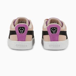 Zapatos deportivos PUMA x SMILEYWORLD de gamuza para bebé, Rose Quartz-Mauve Pop-Puma Black