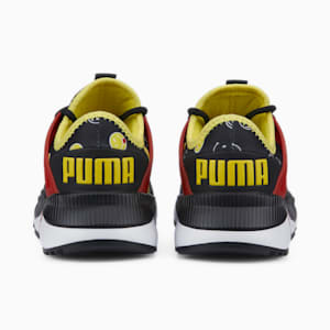 キッズ PUMA x SMILEYWORLD ペーサー フューチャー JR スニーカー 22-25cm, Puma Black-High Risk Red-Vibrant Yellow