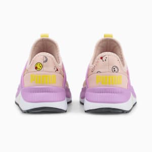 PUMA x SMILEYWORLD Pacer Future Kids' Sneakers, Rose Quartz-Mauve Pop-Vibrant Yellow
