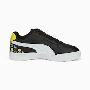 PUMA x SMILEYWORLD Caven Youth Sneakers, Puma Black-Puma White-Vibrant Yellow-High Risk Red