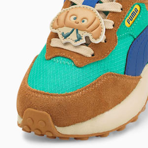 キッズ PUMA x TINYCOTTONS ライダー FV スニーカー 17-21cm, Simply Green-Limoges