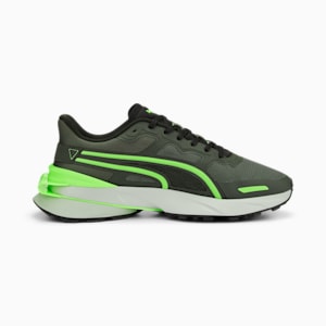 PWRFRAME OP-1 Cage Sneakers, Dark Shadow-Elektro Green