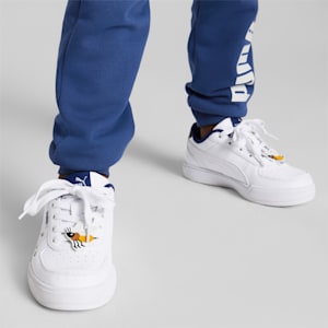 Caven Small World Kid's Sneakers, Puma White-Pristine-Blazing Blue-Puma Black