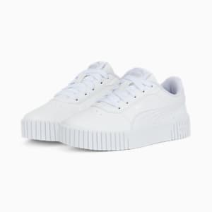Carina 2.0 Sneakers Kids, Puma White-Puma White-Puma Silver, extralarge-GBR