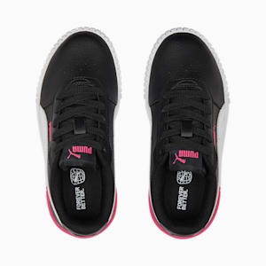 Carina 2.0 Little Kids' Sneakers, PUMA Black-PUMA White-Glowing Pink