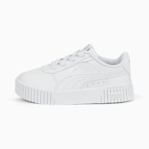 Zapatos deportivos Carina 2.0 AC para bebés, Puma White-Puma White-Puma Silver, extralarge