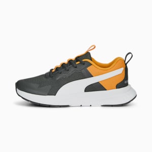 Evolve Run Mesh Youth Sneakers, Shadow Gray-PUMA White-Clementine, extralarge-IND