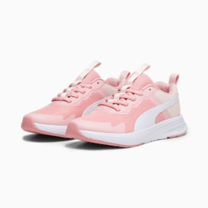 キッズ プーマ エボルブラン メッシュ スニーカー 22-25cm, Peach Smoothie-PUMA White, extralarge-JPN